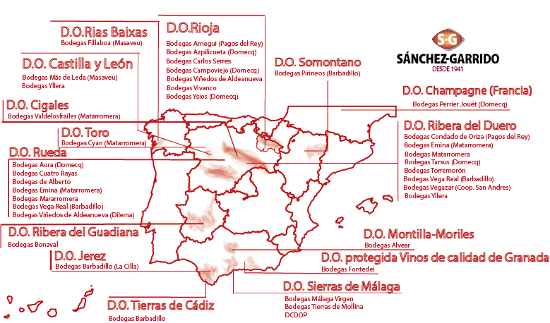 Mapa D.O. Vinos Sánchez-Garrido (Antequera)