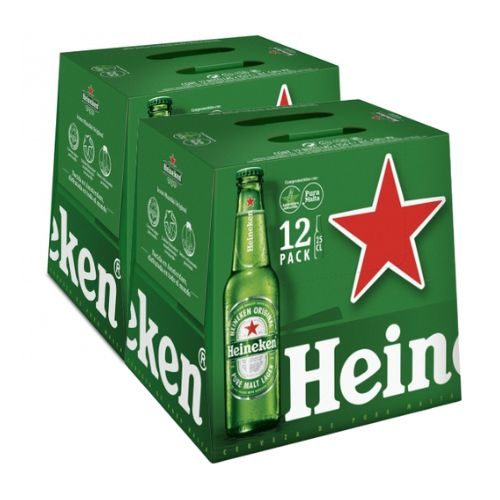Pack de 24 botellines de Heineken 25cl.