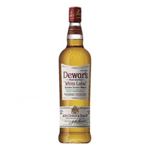 Botella de whisky Dewar