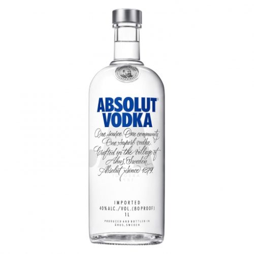 Botella de Vodka absolut