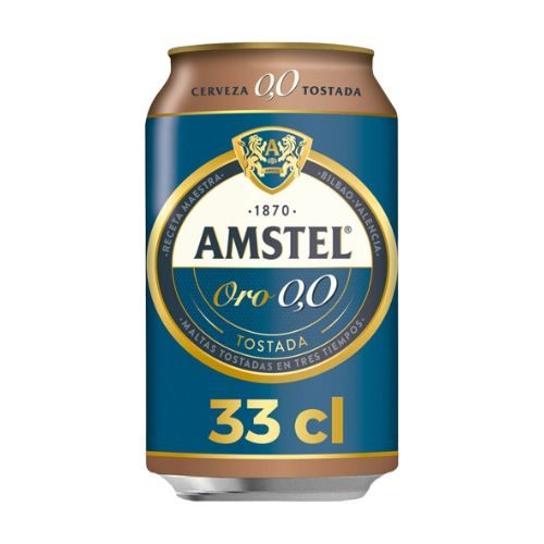 Lata de Amstel 0,0 oro