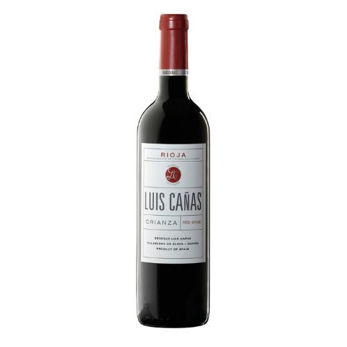 Botella de vino Luis Cañas crianza