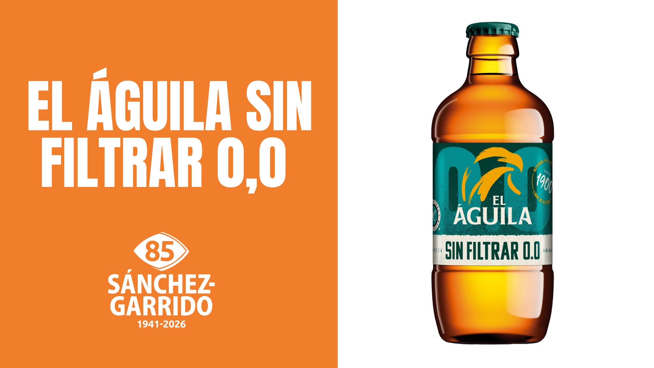 Botellín de aguila sin filtrar